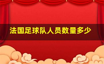 法国足球队人员数量多少