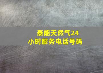 泰能天然气24小时服务电话号码