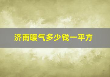 济南暖气多少钱一平方