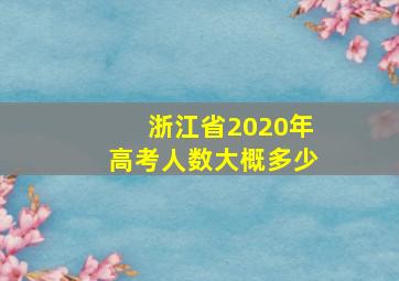 浙江省2020年高考人数大概多少