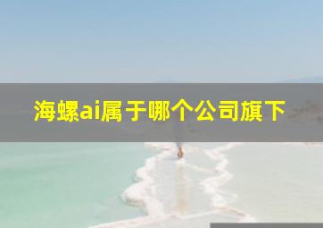 海螺ai属于哪个公司旗下