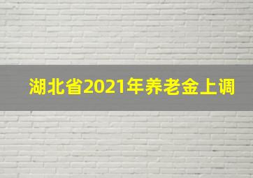 湖北省2021年养老金上调