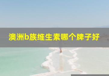 澳洲b族维生素哪个牌子好