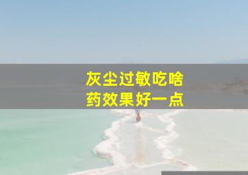 灰尘过敏吃啥药效果好一点