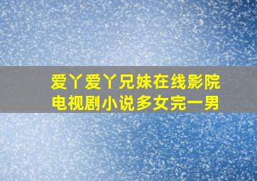 爱丫爱丫兄妹在线影院电视剧小说多女完一男