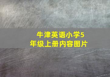 牛津英语小学5年级上册内容图片