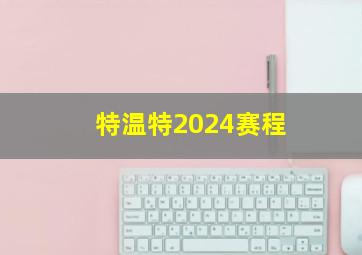 特温特2024赛程