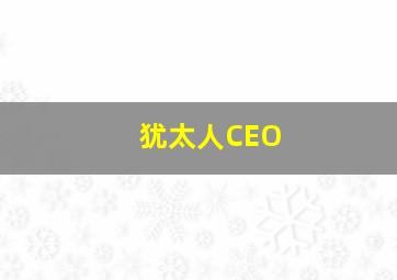 犹太人CEO