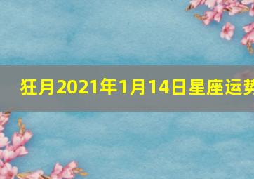 狂月2021年1月14日星座运势