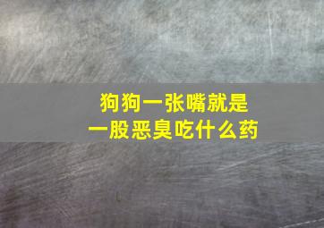 狗狗一张嘴就是一股恶臭吃什么药