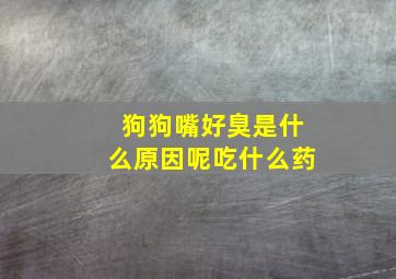 狗狗嘴好臭是什么原因呢吃什么药