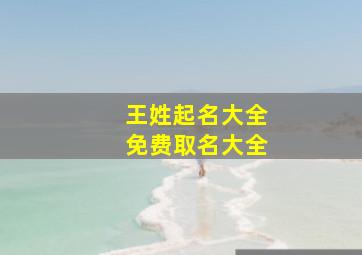 王姓起名大全免费取名大全