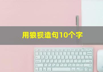 用狼狈造句10个字