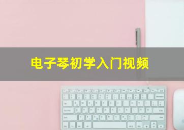 电子琴初学入门视频