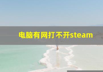 电脑有网打不开steam