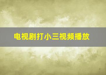 电视剧打小三视频播放