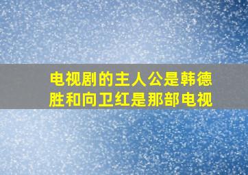 电视剧的主人公是韩德胜和向卫红是那部电视