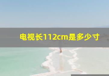 电视长112cm是多少寸