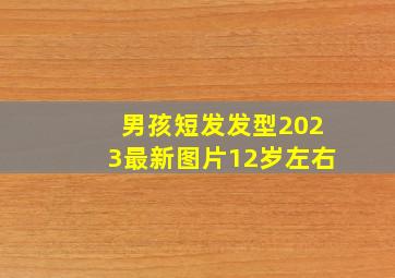 男孩短发发型2023最新图片12岁左右