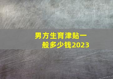 男方生育津贴一般多少钱2023