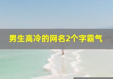 男生高冷的网名2个字霸气