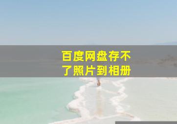 百度网盘存不了照片到相册