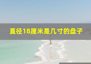 直径18厘米是几寸的盘子