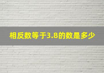 相反数等于3.8的数是多少