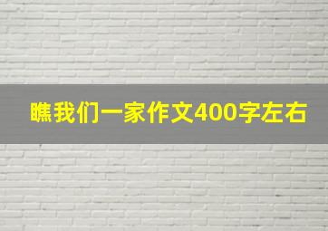 瞧我们一家作文400字左右