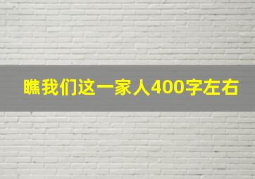 瞧我们这一家人400字左右