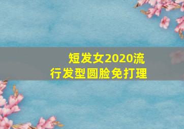 短发女2020流行发型圆脸免打理