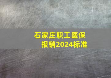 石家庄职工医保报销2024标准