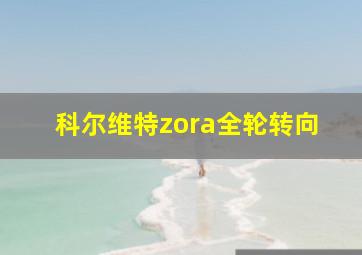 科尔维特zora全轮转向