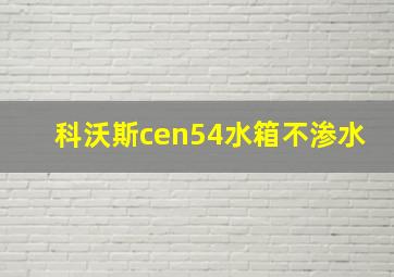 科沃斯cen54水箱不渗水