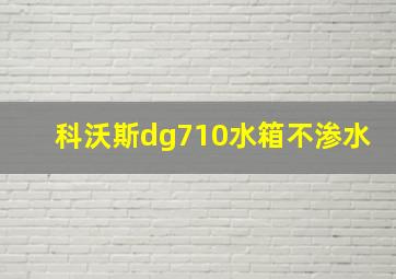 科沃斯dg710水箱不渗水