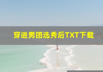 穿进男团选秀后TXT下载