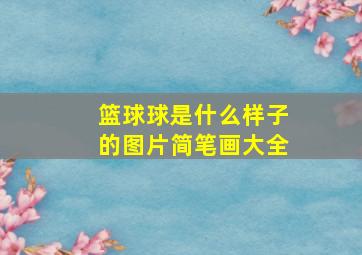 篮球球是什么样子的图片简笔画大全