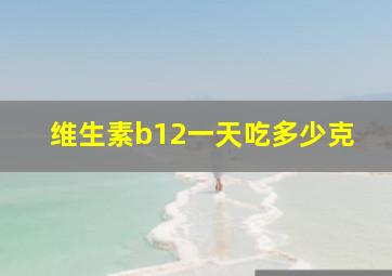 维生素b12一天吃多少克