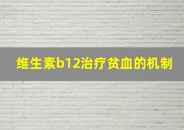 维生素b12治疗贫血的机制