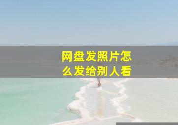 网盘发照片怎么发给别人看