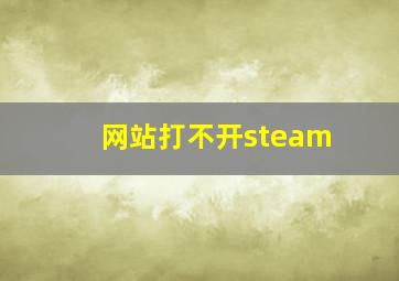 网站打不开steam