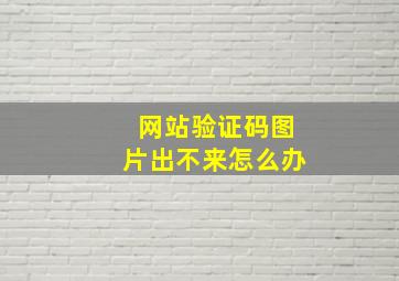 网站验证码图片出不来怎么办