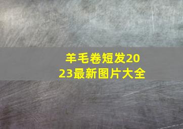 羊毛卷短发2023最新图片大全