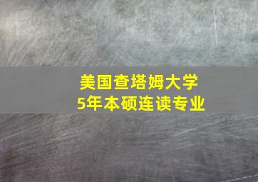 美国查塔姆大学5年本硕连读专业