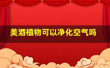 美酒植物可以净化空气吗