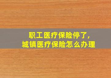 职工医疗保险停了,城镇医疗保险怎么办理