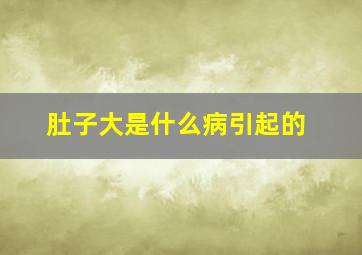 肚子大是什么病引起的