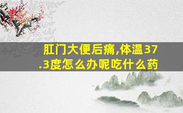 肛门大便后痛,体温37.3度怎么办呢吃什么药