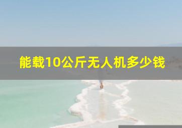 能载10公斤无人机多少钱