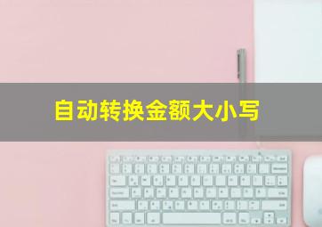 自动转换金额大小写